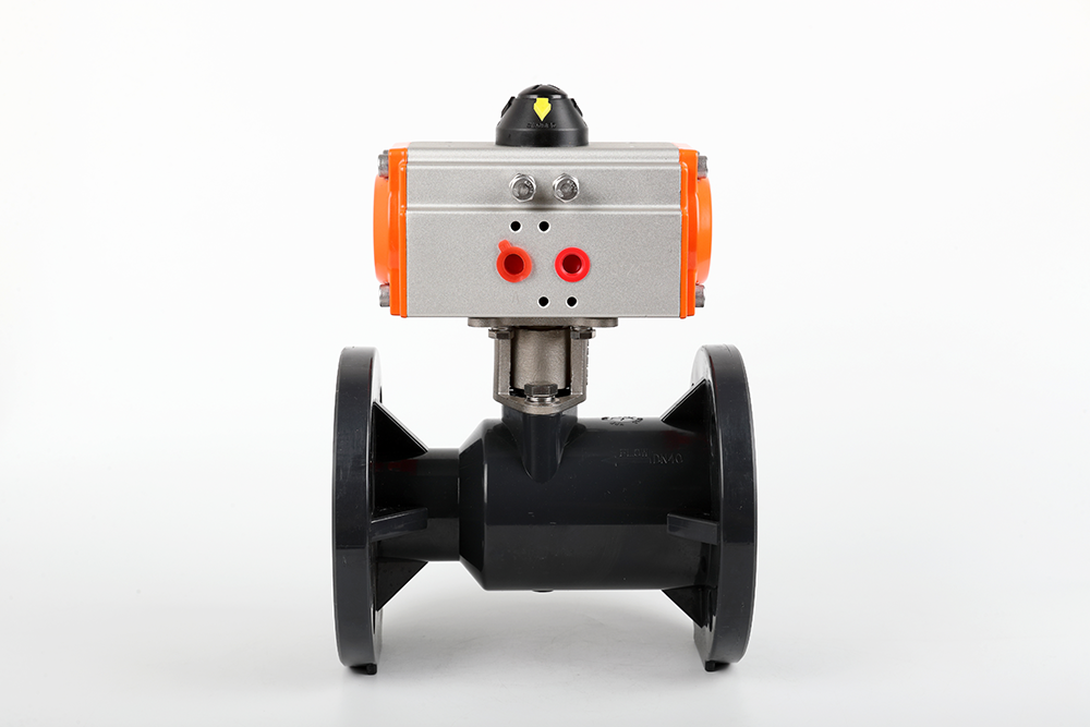 磐石气动法兰一体球阀